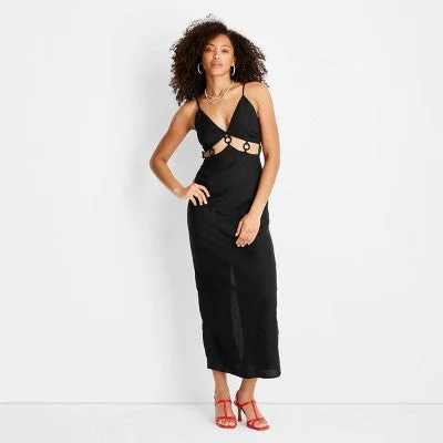 Relaxed Fashion New - Women's Sleeveless Ring Detail Maxi Dress - Future Collective with Jenee Naylor