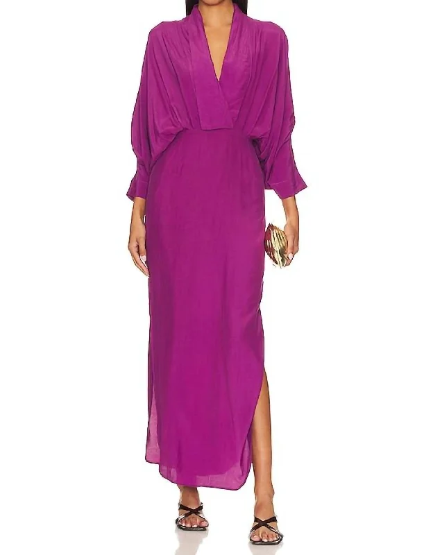 Trendy Women's Outfits for Casual Wear Plunge Dress In Cerise