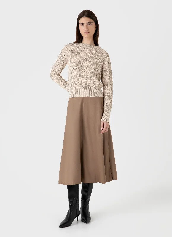 Trendy New Clothes Women's A-line Skirt in Light Camel