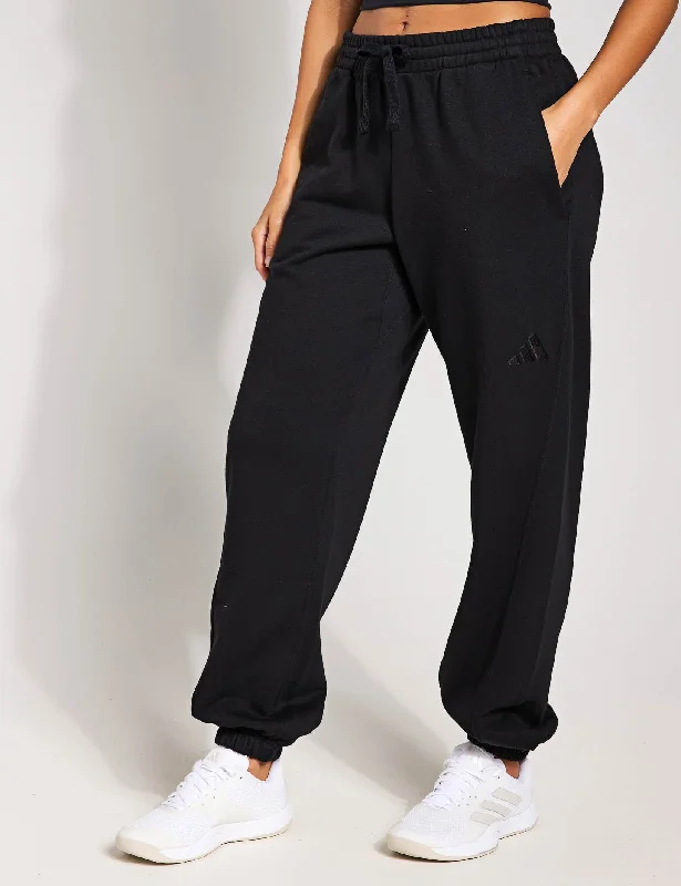 Trendy And Individual Women's Fashion ALL SZN Fleece Loose Joggers - Black