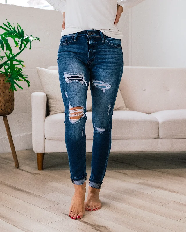 Chic Trends Unveiled KanCan Adria Distressed Roll Hem Skinny Jeans FINAL SALE