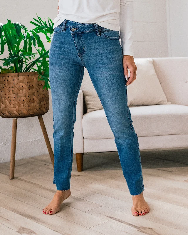 Flash Sales KanCan Kelly Cross Over Straight Jeans FINAL SALE