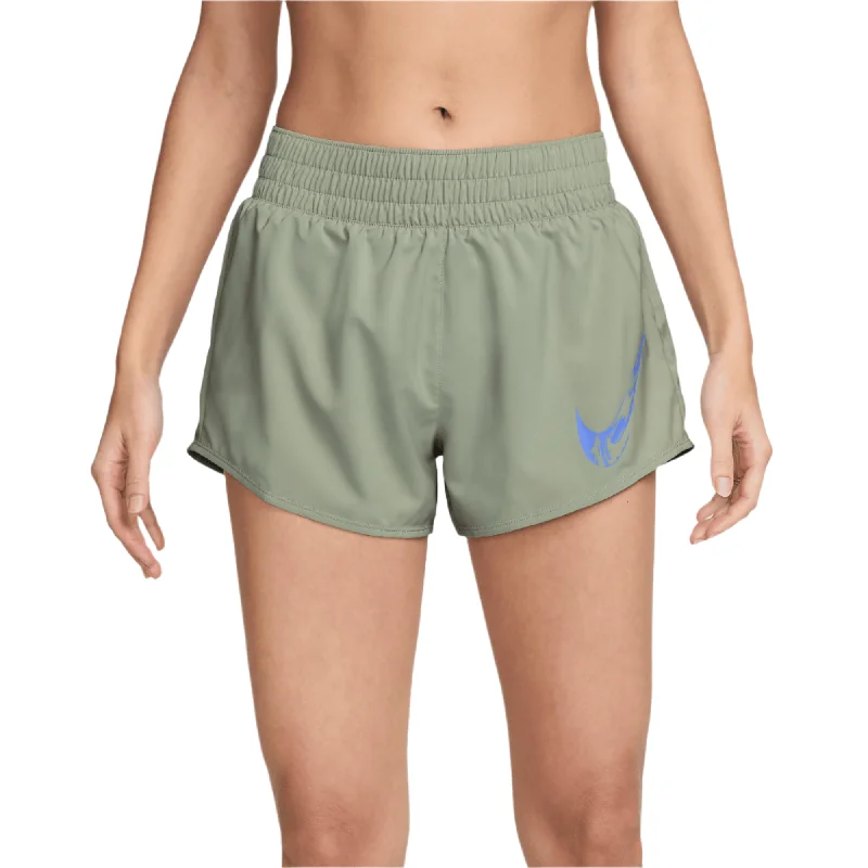 Best Online Boutiques For Women Nike Women's One Dri-fit Mid-Rise Brief-Lined Graphic Shorts