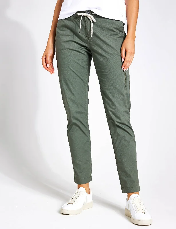 Vintage Women's Fashion Ripstop Pant - Army